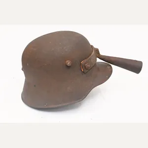 ww1 m18 helmet modified to a vulture shovel