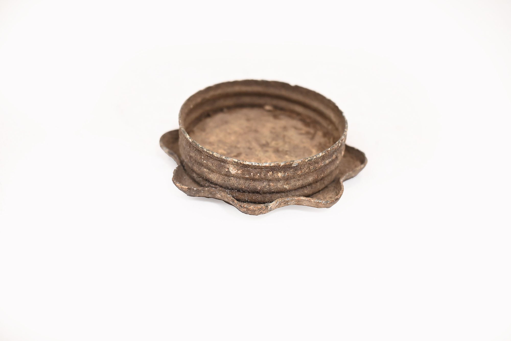 WWI steel hand grenade screw cap. — image 3