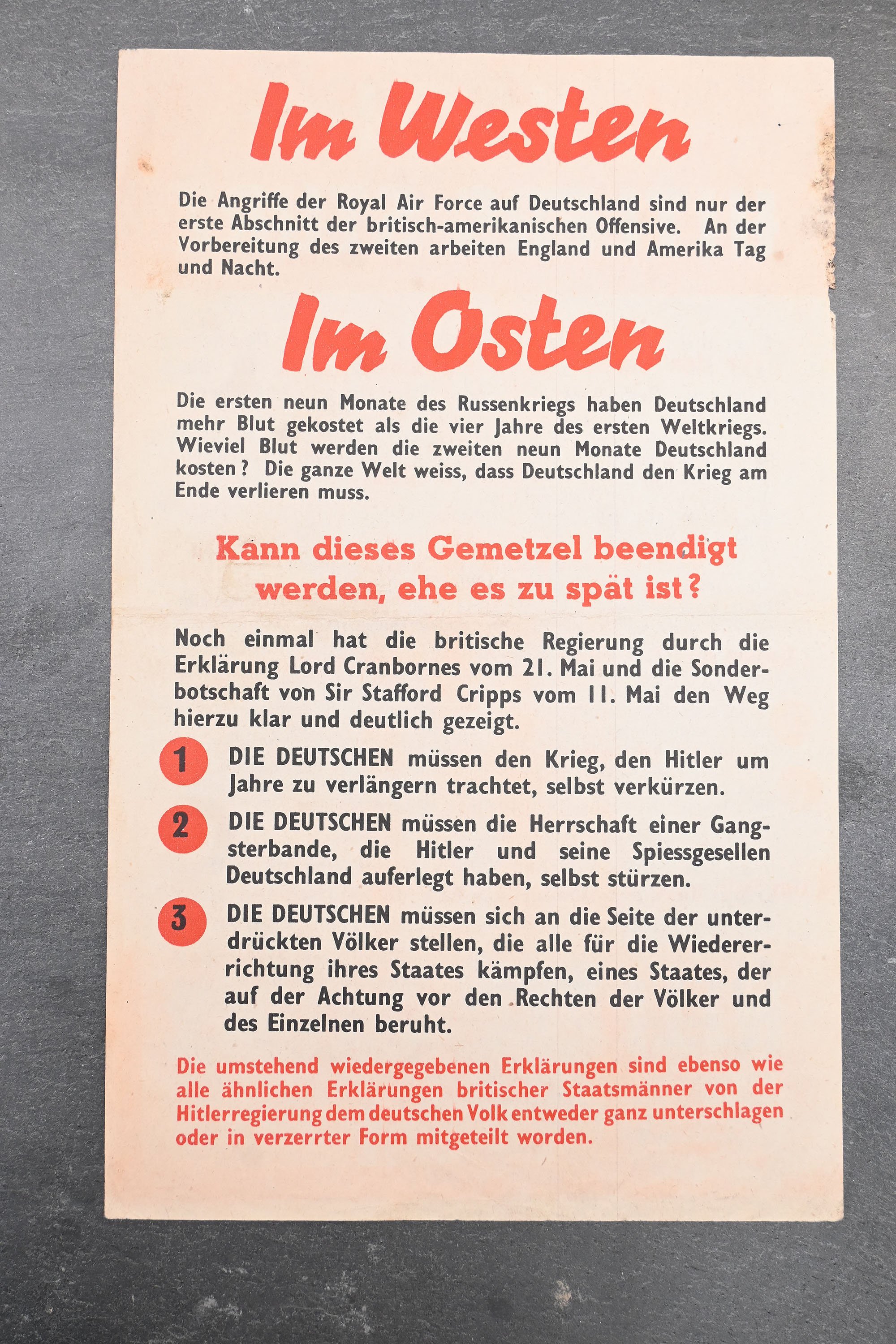 Allied propaganda pamphlet — image 3