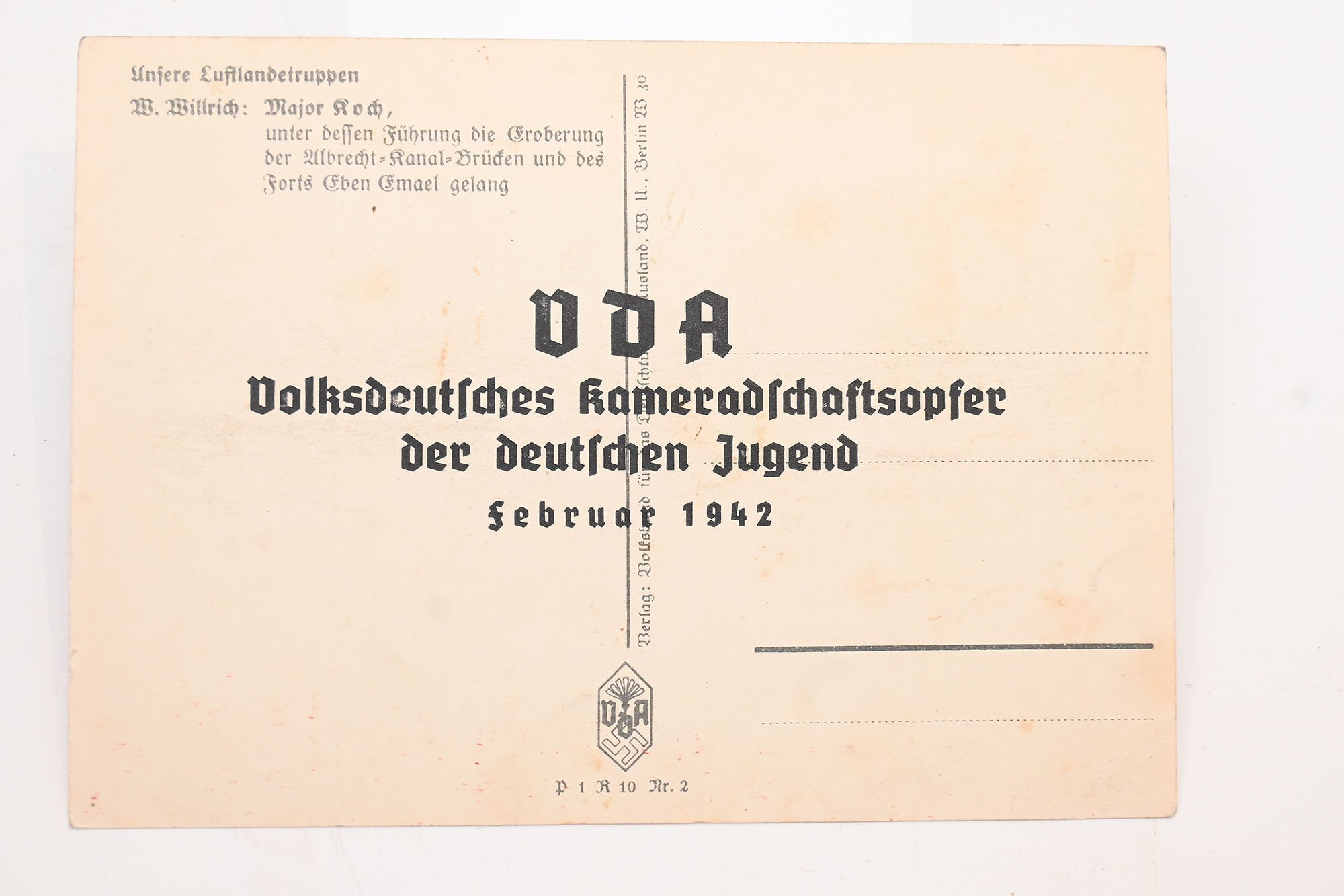 willrich falschirmjager postcard — image 2