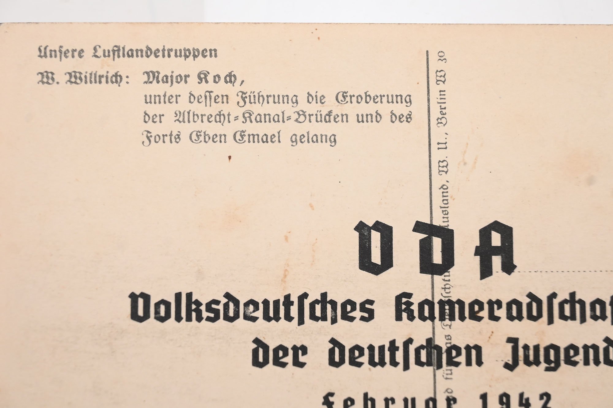 willrich falschirmjager postcard — image 3