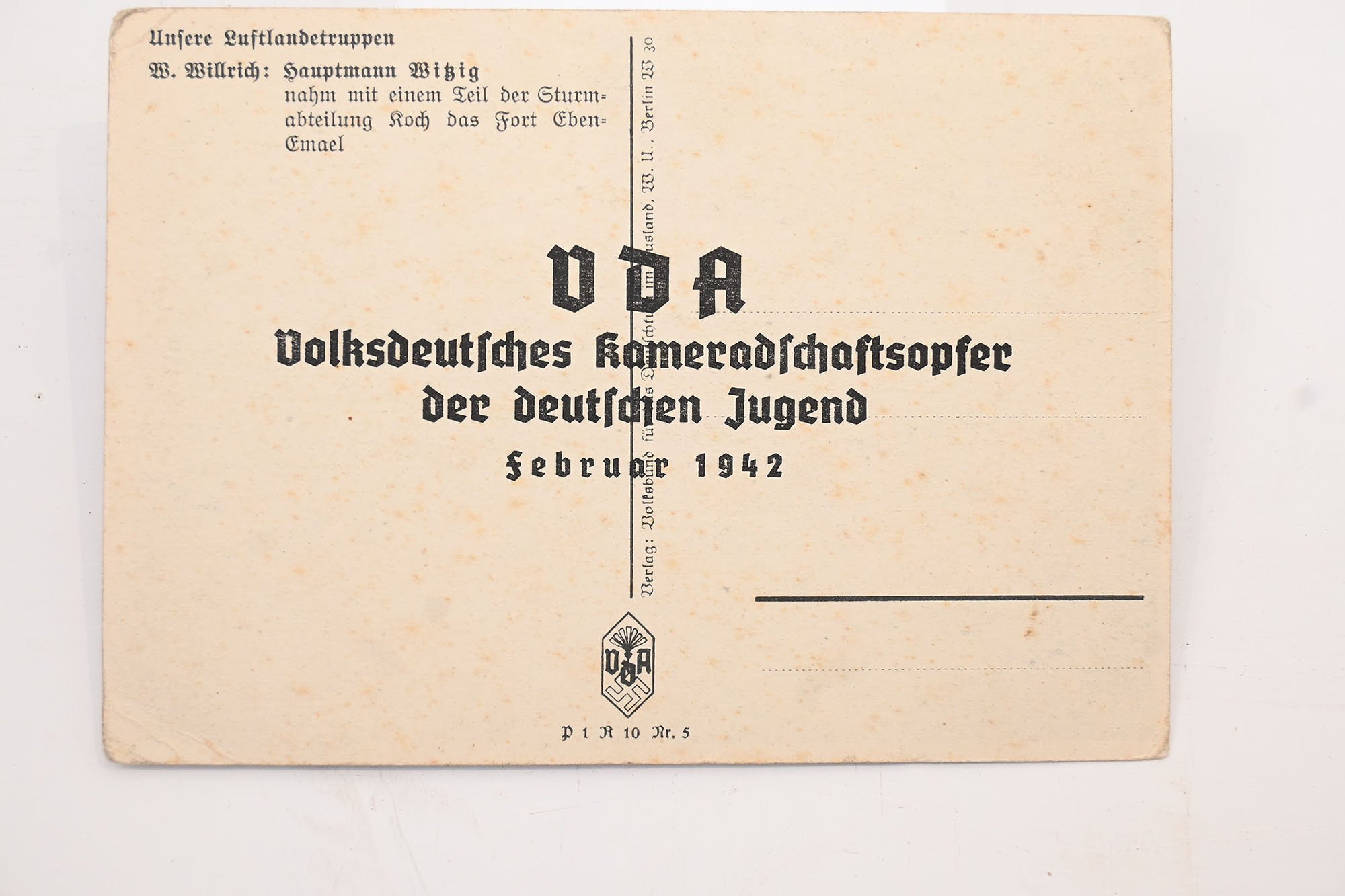 willrich falschirmjager postcard — image 2