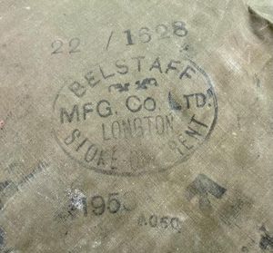 Groundsheet/Cape in Green, Belstaff, 1953