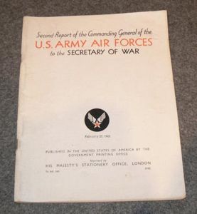 HMSO Booklet, Report on the USAAF
