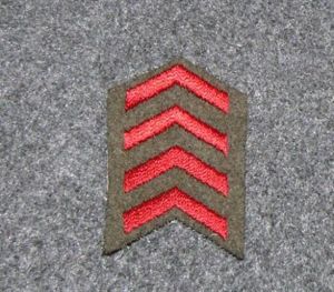 WW2 Service Chevrons, Woven, 4 Years