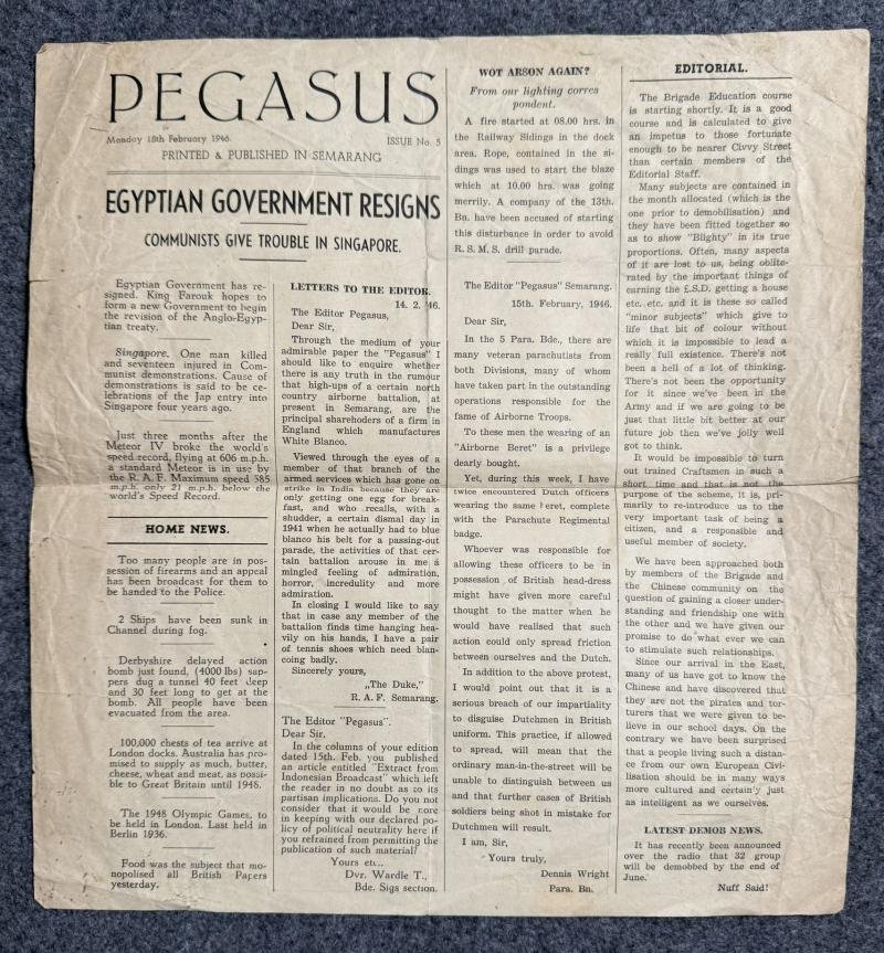 Pegasus Airborne Newspapers x4 — image 2