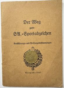 'Der Weg zum SA.-Sportabzeichen' - booklet -1937