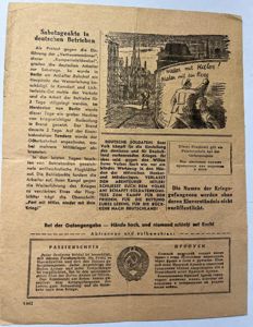 'Passierschein' (safe conduct) -1942