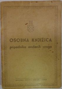 Rarely seen 'Ustaša' - I.D-booklet - (Croatian Revolutionary Movement)