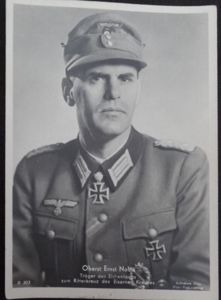 Postcard-picture from the series: 'Ritterkreuzträger des Heeres' - Ernst Nobis