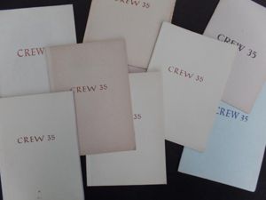 8-pieced, period booklet-series entitled: 'Crew 35' - Kriegsmarine - 1941/1943