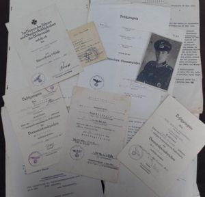 Award document grouping WH (Heer) - 121.Inf.Div.- Milbrodt