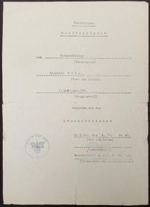 Single award document - WH (Heer) - 58.Inf.Div.- Gies