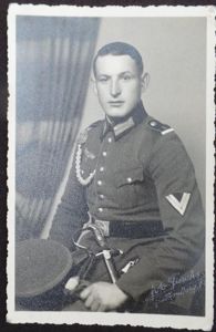 Postcard picture 'Unteroffizier Anwärter' - 'Lehr'