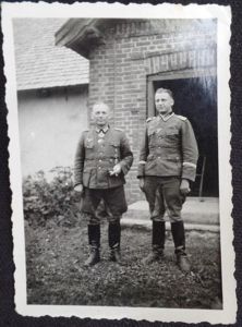 Veteran RK recipient with staff NCO.