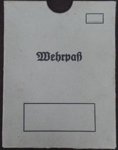 Wehrpass protective holder.