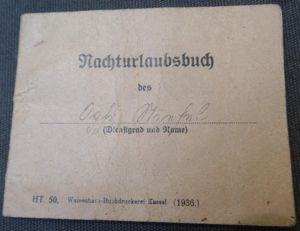 'Nachturlaubsbuch' (night permit booklet)