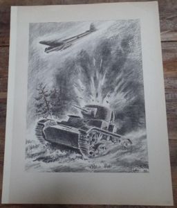 Press artist impression by E.G.Heise-JU 88
