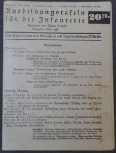 Period instruction card'Das Überwinden von Gewässern mit behelfsmäsigen Mitteln' (crossing …