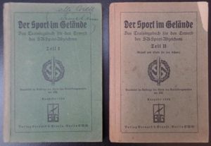 Period book 'Der Sport im Gelände' (Trainingsbook for the SA …