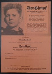 Enlistment form 'Der Pimpf'