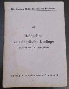 Feldpost singing/reading booklet for front use.