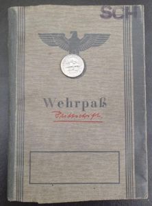 WH (Heeres) Wehrpass - Art.Rgts. 186-169-361-196 - Schürmeyer