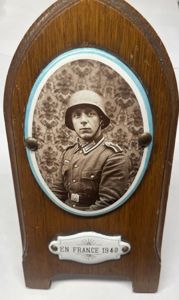 Commemorative photo enamel - France - 1940