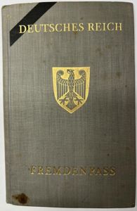 'Deutsches Reich' - 'Fremdenpass' - Till