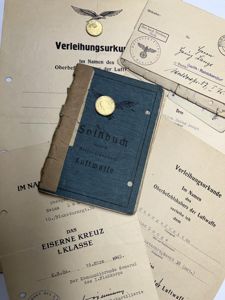 Soldbuch /citation grouping - Luftwaffe - Flaksturmrgt.38 - Lange