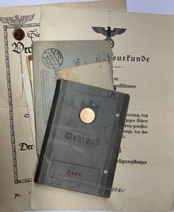 Wehrpass /citation grouping - 'Zollgrenzschutz' - Müller