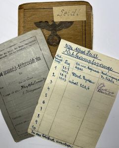 Soldbuch/drivers license - WH (Heer) - 9.Pz.Div. - Seidl