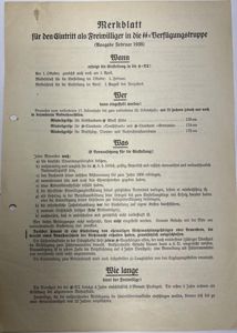 'Merkblatt' - 'SS-Verfügungstruppe' - 1938