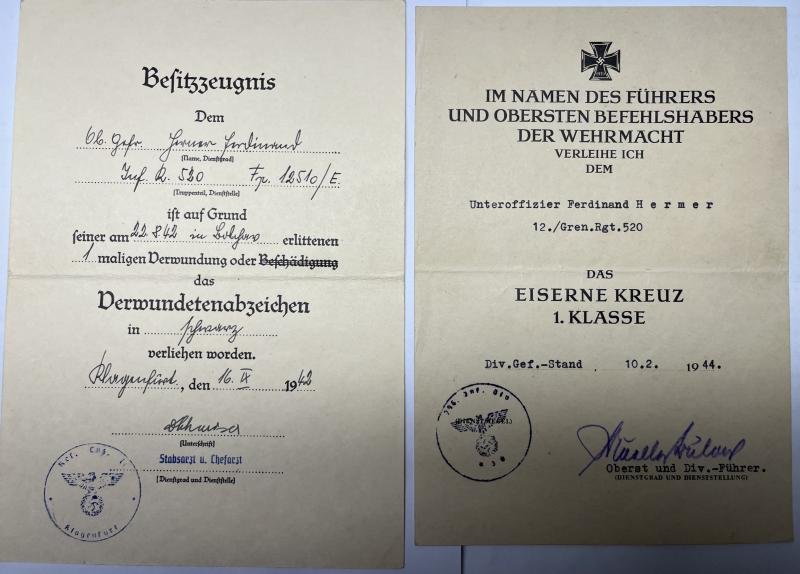 Citation grouping - WH (Heer) - 296.Inf.Div. - Hermer — image 2