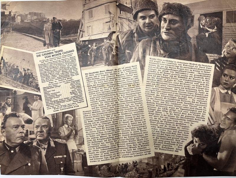 'Die grünen teufel von Monte Cassino' - film leaflet - 1958 — image 2