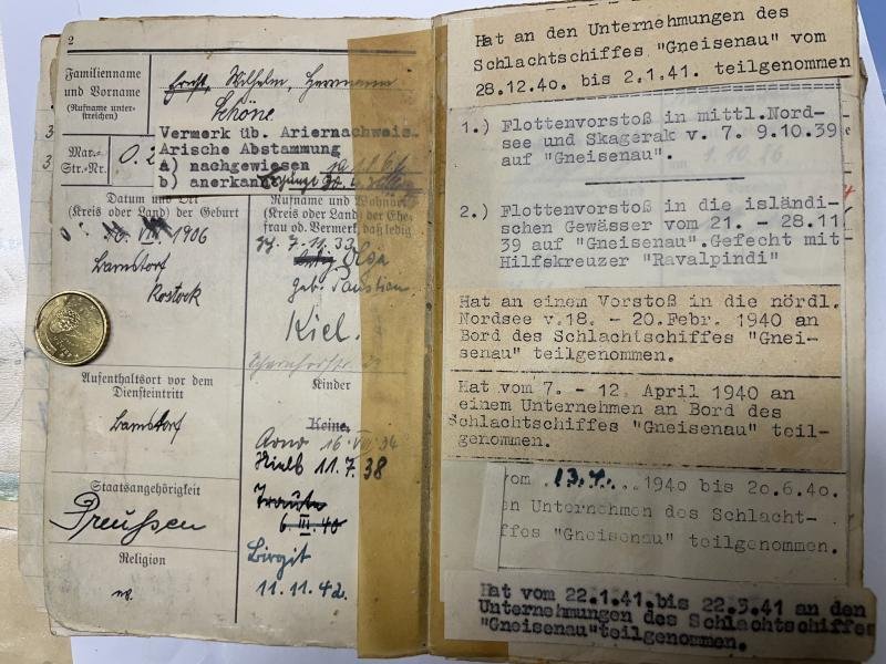 Citation grouping - KM - 'Gneisenau' - Schöne — image 10