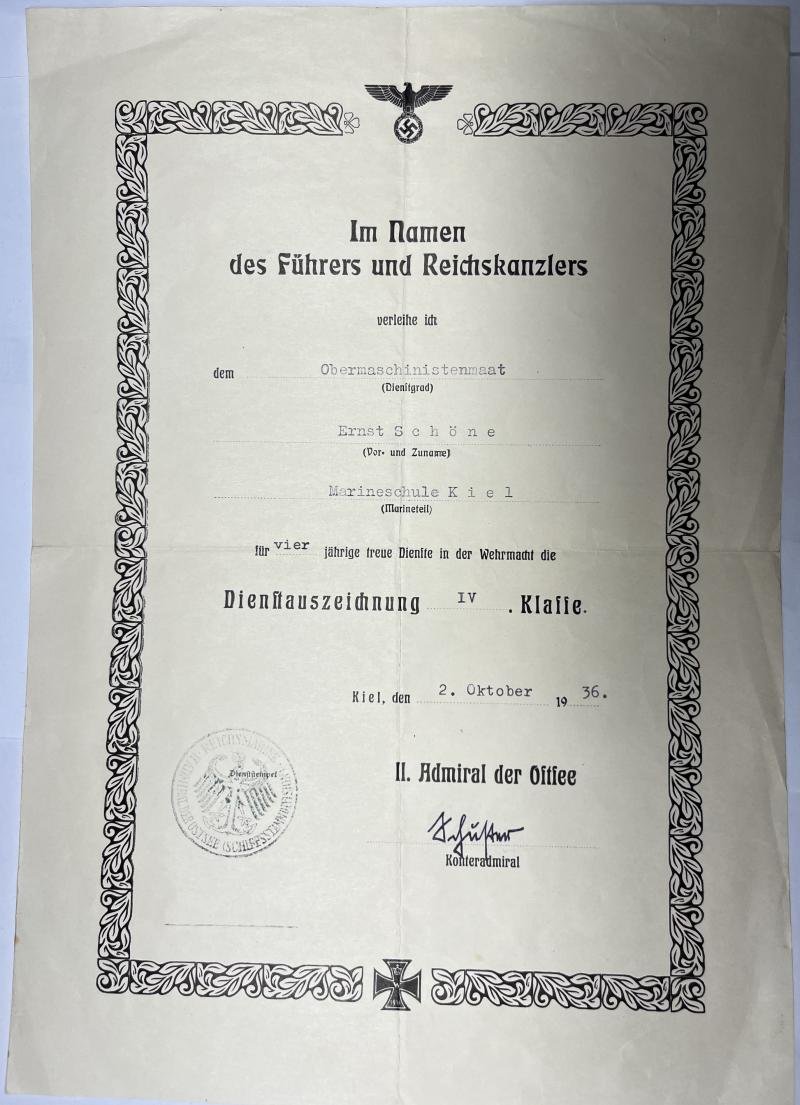 Citation grouping - KM - 'Gneisenau' - Schöne — image 3