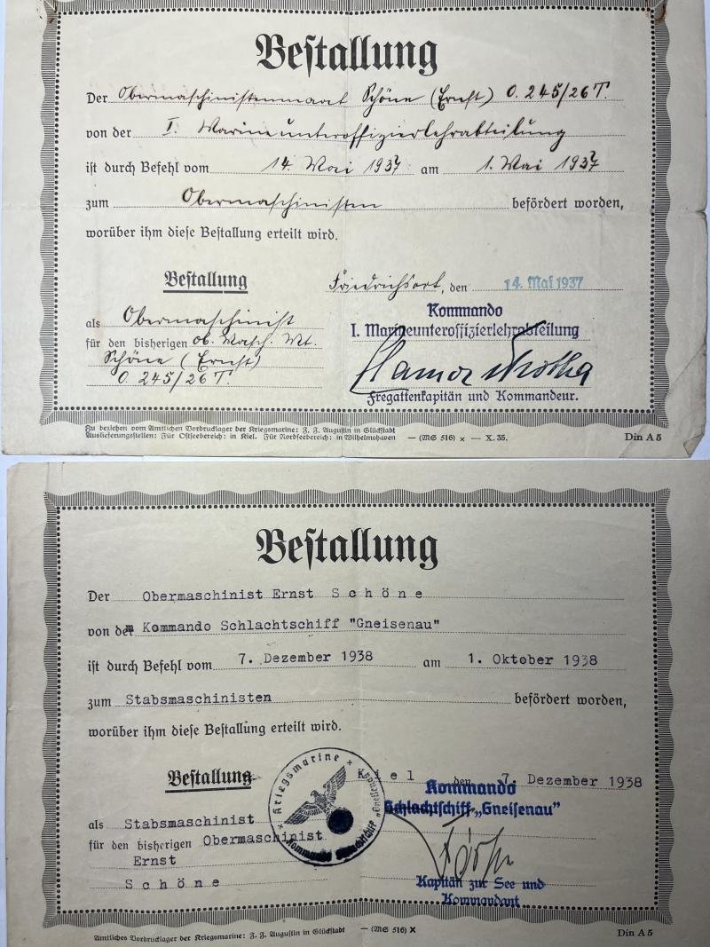 Citation grouping - KM - 'Gneisenau' - Schöne — image 7