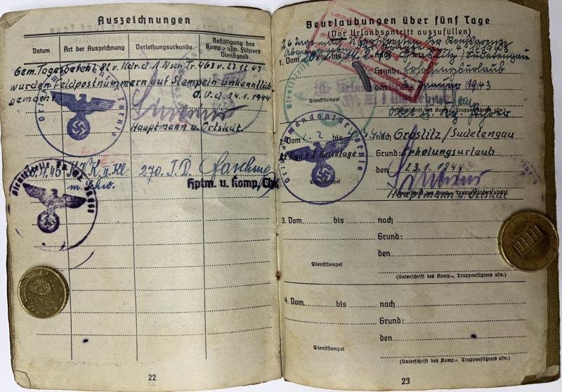 Soldbuch WH (Heer) - Geb.Träger Btl.57/270.Inf.Div. - Köhler — image 10