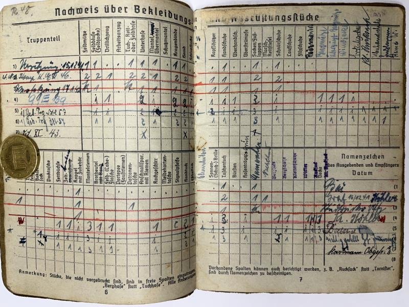Soldbuch WH (Heer) - Geb.Träger Btl.57/270.Inf.Div. - Köhler — image 6
