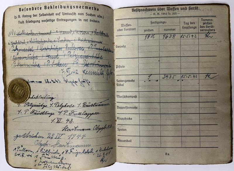 Soldbuch WH (Heer) - Geb.Träger Btl.57/270.Inf.Div. - Köhler — image 7