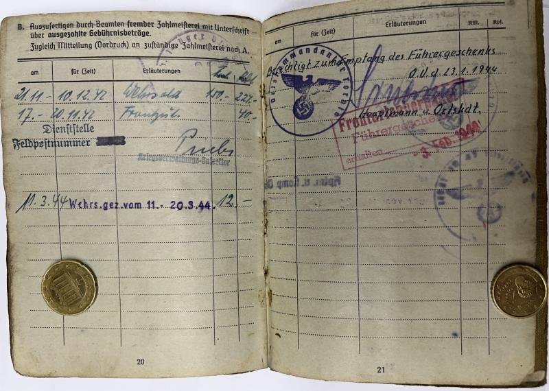 Soldbuch WH (Heer) - Geb.Träger Btl.57/270.Inf.Div. - Köhler — image 9