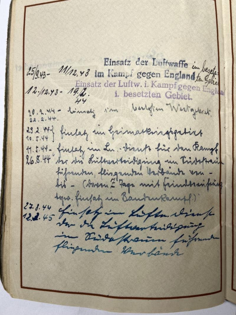 Wehrpass - Luftwaffe - 'Luftnachrichten' - Fedrizzi — image 8