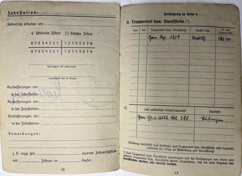 Soldbuch/drivers-license - Luftwaffe/WH(Heer) - 159.Inf.Div. - Keilhack — image 6