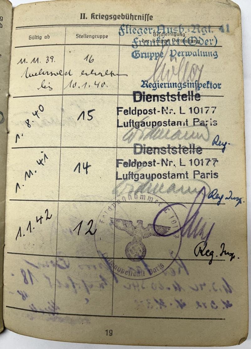 Soldbuch/drivers-license - Luftwaffe/WH(Heer) - 159.Inf.Div. - Keilhack — image 7