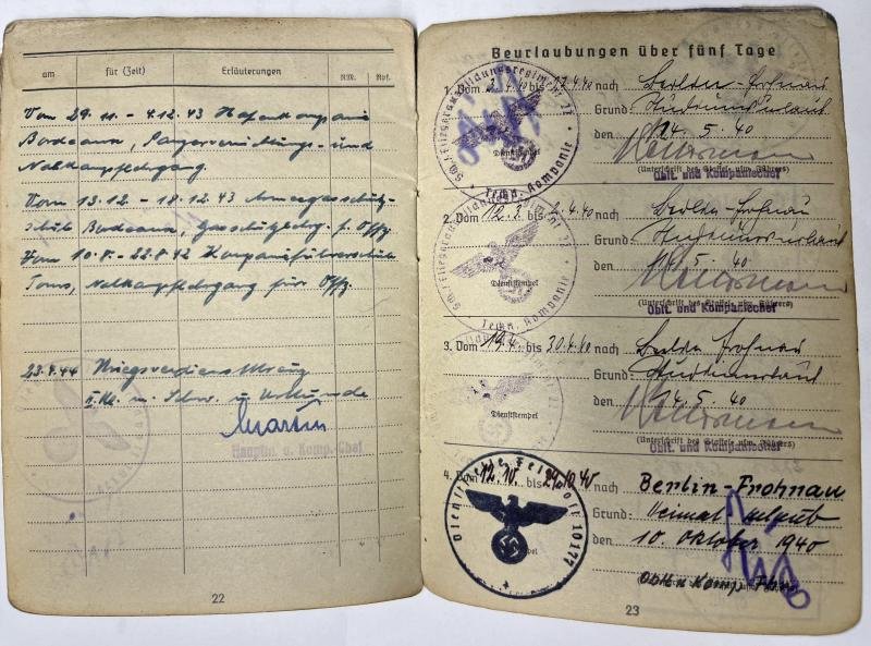 Soldbuch/drivers-license - Luftwaffe/WH(Heer) - 159.Inf.Div. - Keilhack — image 8