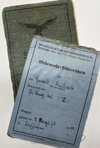 Soldbuch/drivers-license - Luftwaffe/WH(Heer) - 159.Inf.Div. - Keilhack