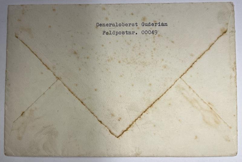 'Feldpost' letter - Heinz Guderian -1940 — image 3