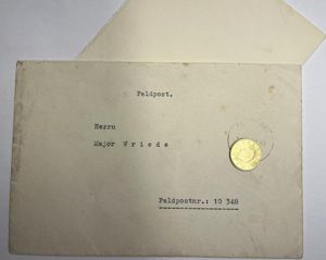 'Feldpost' letter - Heinz Guderian -1940