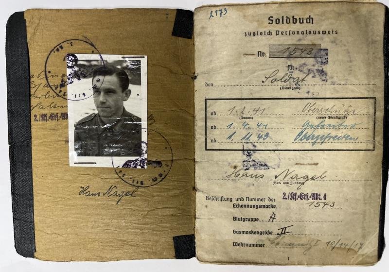 Soldbuch /award documents grouping WH (Heer) - 6.Armee - Nagel — image 4
